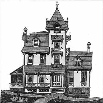 Victorian House Plans on High Victorian House For A Bay Of East River  1883